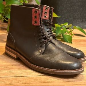 Penguin Jerry Jeff Lace-up Boots - Dark Brown 7.5